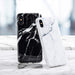 iPhone X I iPhone XS Marble Glass Silicone Case Cover (Assorted Color)