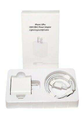 2 in 1 20W Power Adapter with Ligntning to Type C Cable - Home Adapter & USB Data Cable