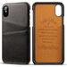 iPhone Xs Max Wallet Case with Credit Card Holder, Synthetic Leather Slim Back Cover Protective Case