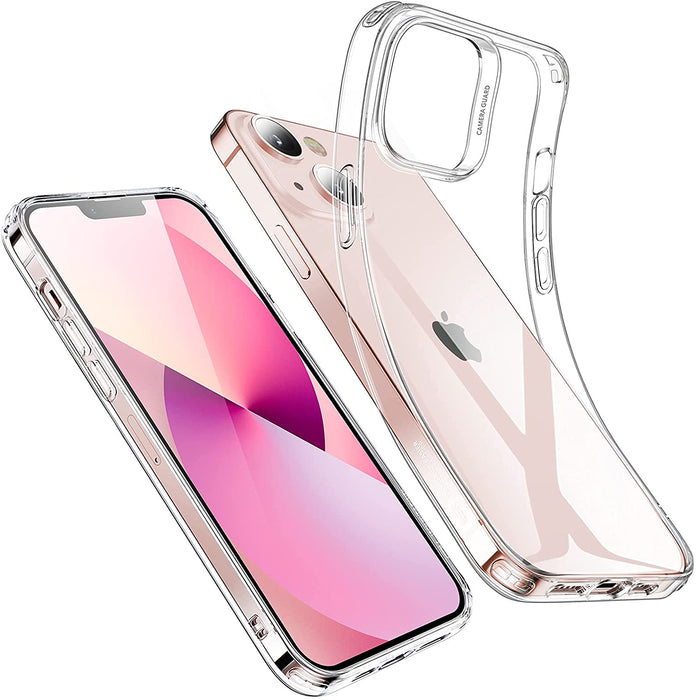 Crystal-Clear Shockproof Thin TPU Case (1.2mm), Yellowing-Resistant Slim Transparent Case for iPhone 14, iPhone 14 Pro, iPhone 14 Plus, iPhone 14 Pro Max