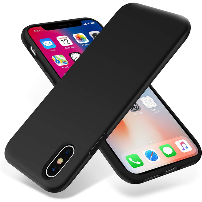 iPhone X & iPhone XS Soft Silicone Case Cover (Assorted Color)