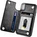 iPhone XR Slim Fit Leather Wallet Case Card Slots Shockproof Folio Flip Protective Defender Shell