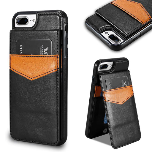 iPhone Xs Max Leather wallet case with credit card slots