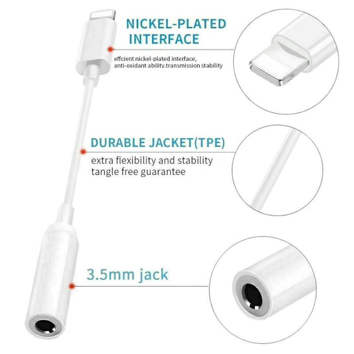 Lightning to 3.5mm Audio Headphone Jack 