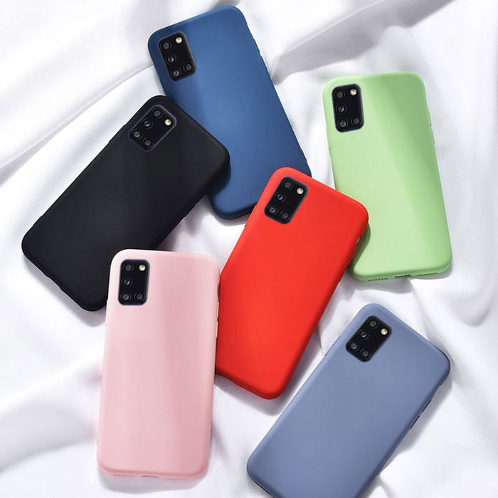 Samsung Galaxy A31 Soft Silicone Case Cover (Assorted Color)