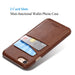 iPhone 7/8 Plus Wallet Case with Credit Card Holder, Synthetic Leather Slim Back Cover Protective Case