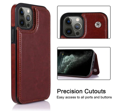 Flip Leather Case Multi Card Holder for iPhone 14, iPhone 14 Pro, iPhone 14 Plus, iPhone 14 Pro Max