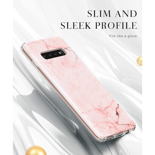 Samsung Galaxy S10 Marble Glass Silicone Case Cover  (Assorted Color)