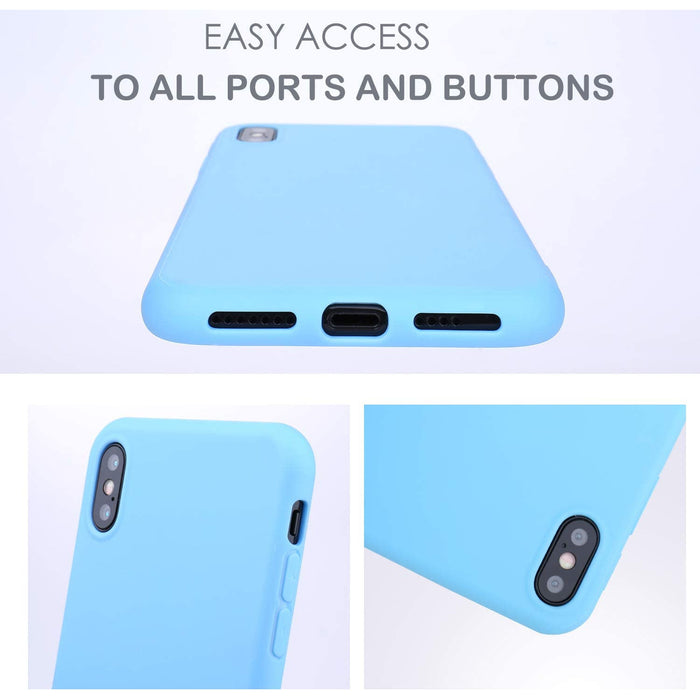 iPhone XS Max Soft Silicone Case Cover (Assorted Color)