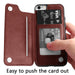 iPhone 7 Plus & iPhone 8  Plus Slim Fit Leather Wallet Case Card Slots Shockproof Folio Flip Protective Defender Shell