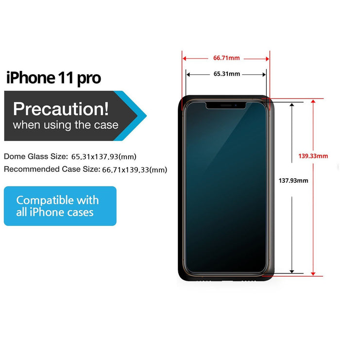 iPhone 11 Pro (5.8") Tempered Glass (Scratch Resistance And Smudge Free)