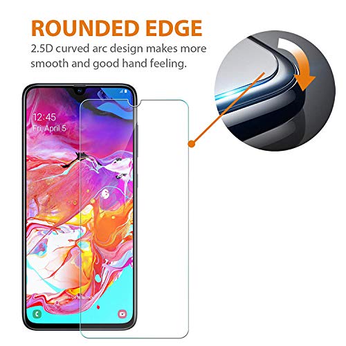Samsung Galaxy A70 Tempered Glass (Scratch Resistance And Smudge Free)