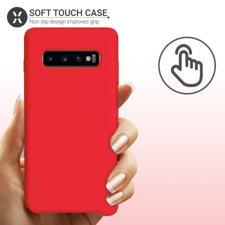 Samsung Galaxy S10 Soft Silicone Case Cover (Assorted Color)