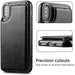 iPhone 11 Pro Max Slim Fit Leather Wallet Case Card Slots Shockproof Folio Flip Protective Defender Shell