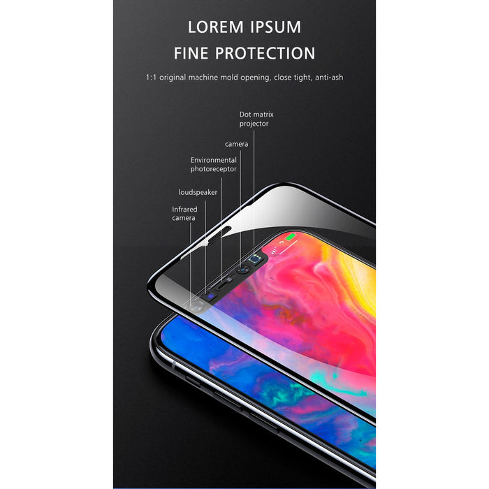 10D - iPhone XR Tempered Glass (Edge to Edge Full Screen Coverage)