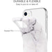 iPhone 11 Marble Glass Silicone Case Cover (Assorted Color)