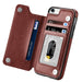 iPhone 7 Plus & iPhone 8  Plus Slim Fit Leather Wallet Case Card Slots Shockproof Folio Flip Protective Defender Shell