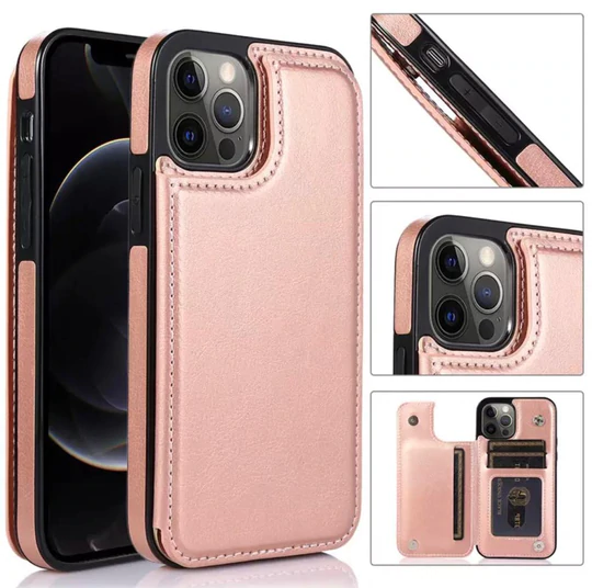 Flip Leather Case Multi Card Holder for iPhone 14, iPhone 14 Pro, iPhone 14 Plus, iPhone 14 Pro Max