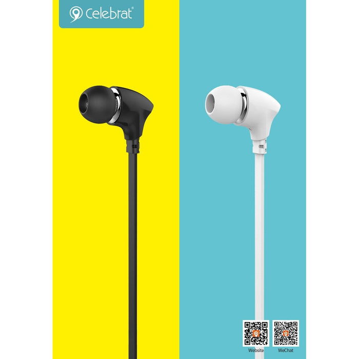 Celebrat G3 Wired Headset with Volume Control & Mic